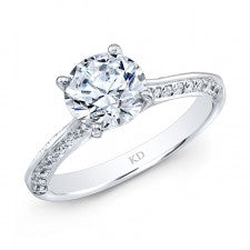 WHITE GOLD CLASSIC DIAMOND ENGAGEMENT RING