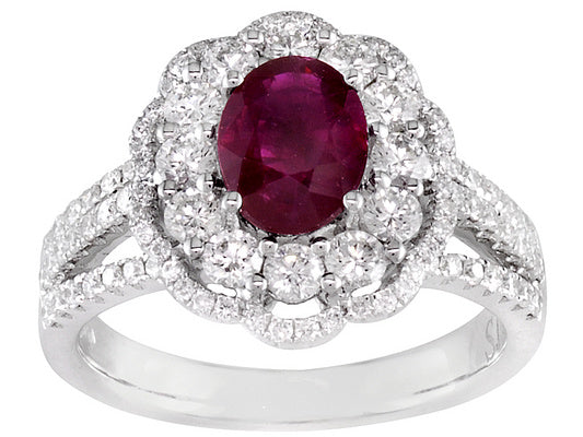 Gold Ruby and Diamond Ring