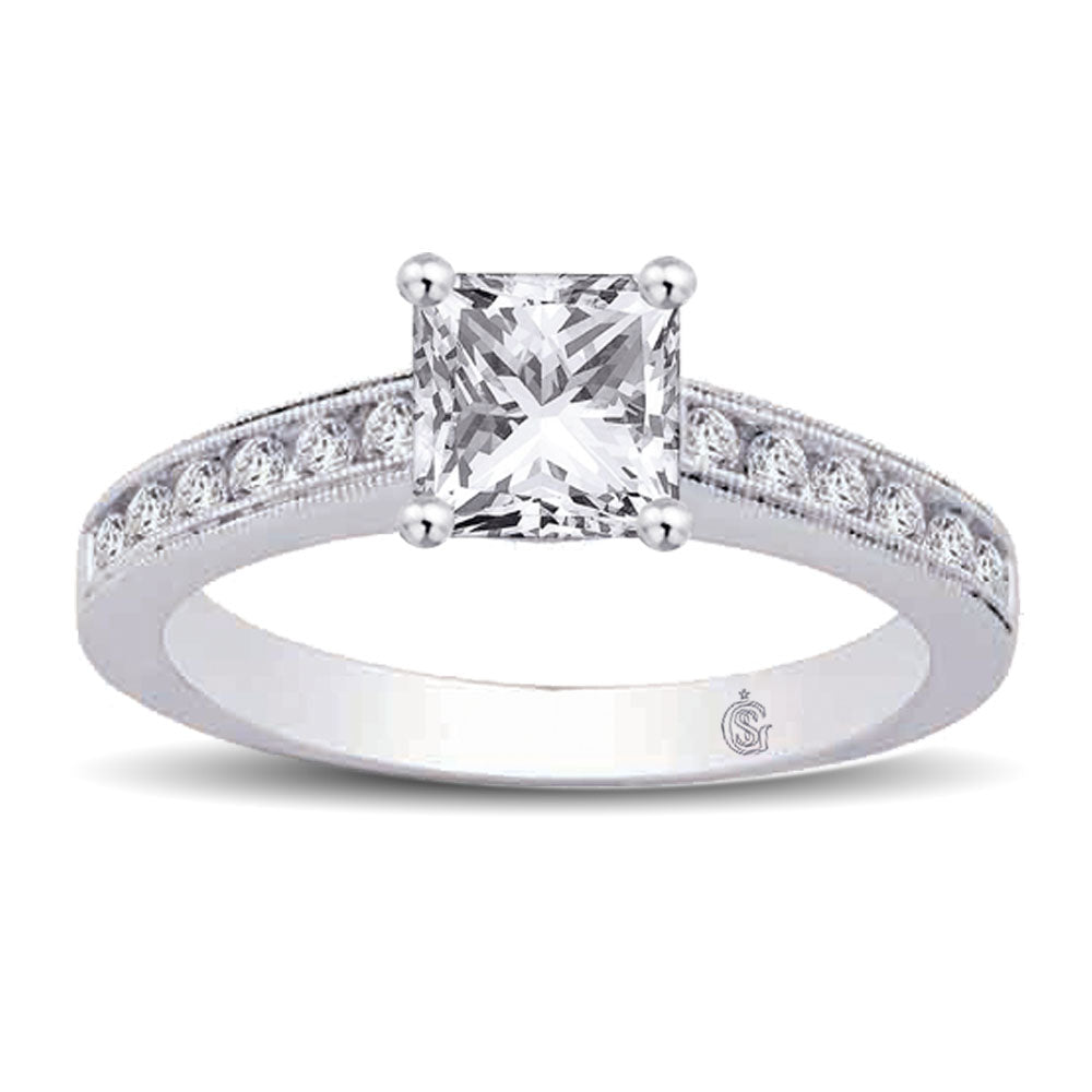 14K White Gold 1 Ct.tw Diamond Engagement Ring