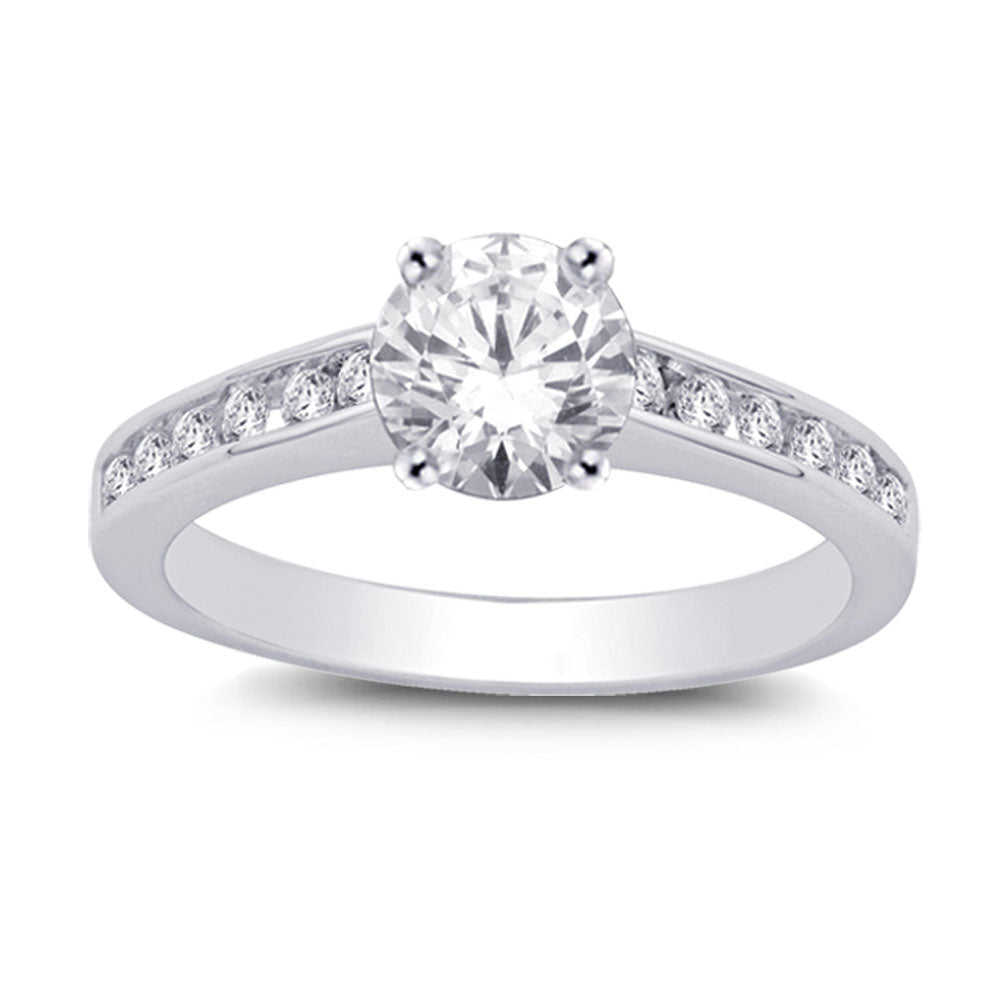 14K White Gold 1 1/20 Ct.tw Diamond Engagement Ring