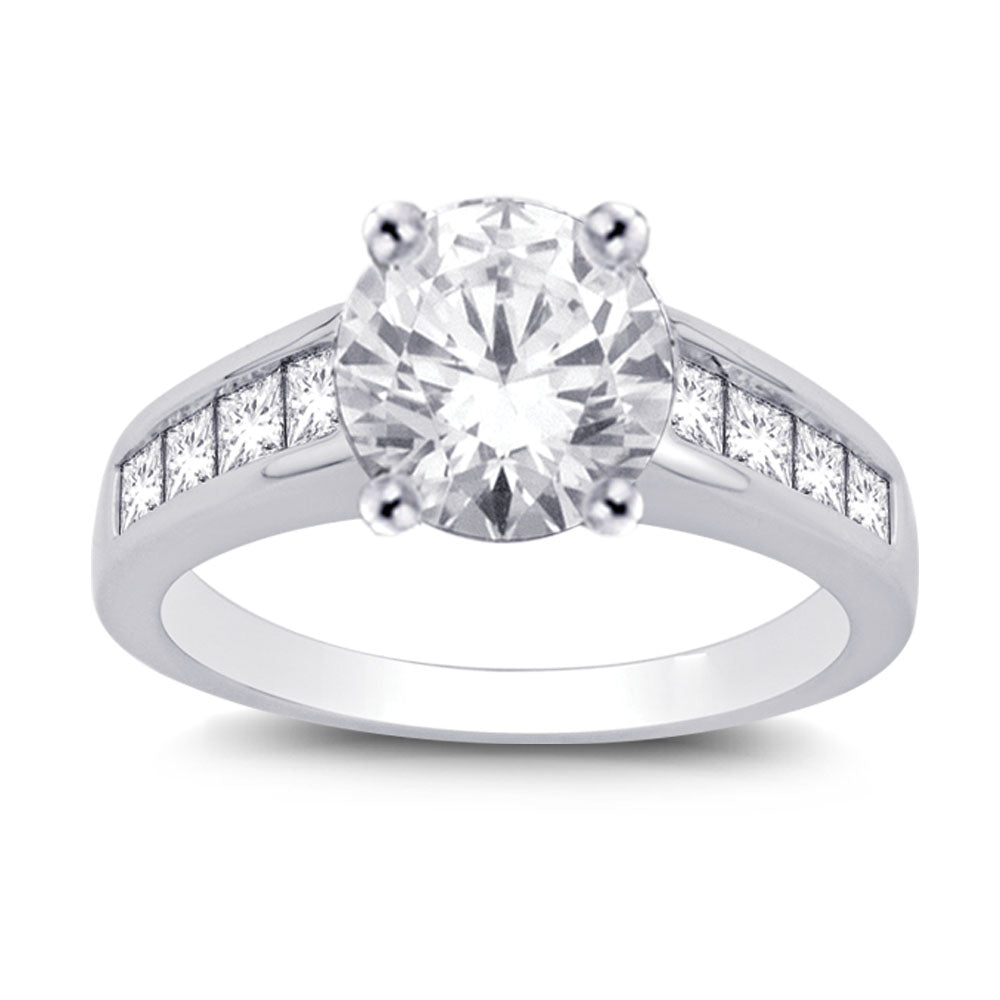 14K White Gold 2 1/5 Ct.tw Diamond Engagement Ring