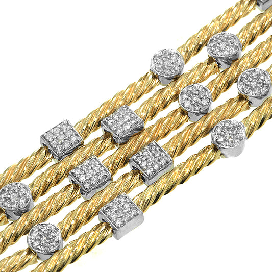 Gold  And Diamond Bracelet