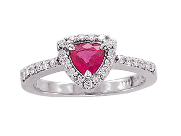 Gold Ruby and Diamond Ring