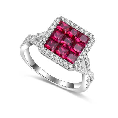 Twist Ring with Ruby