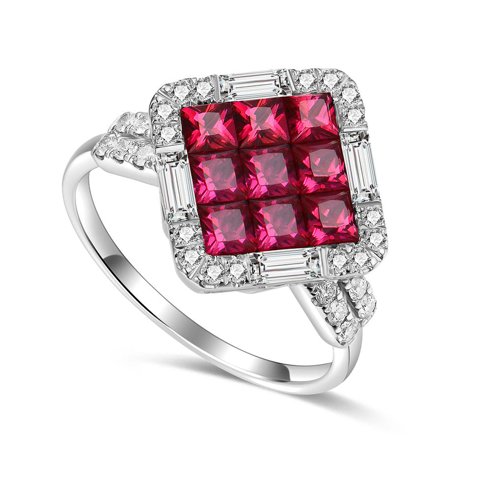 Twist Ring with Ruby