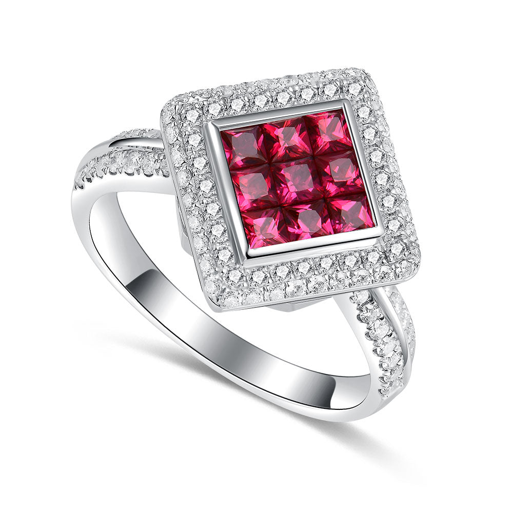 Twist Ring with Ruby