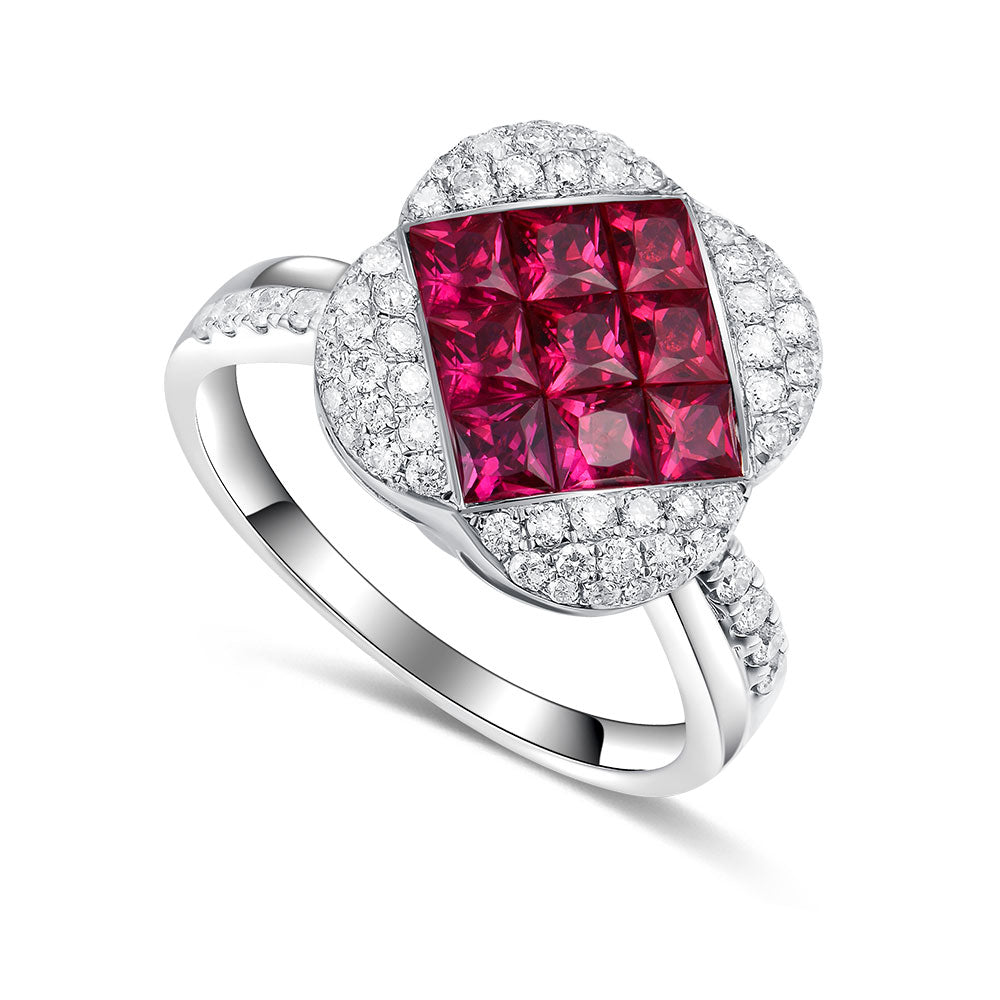 Twist Ring with Ruby