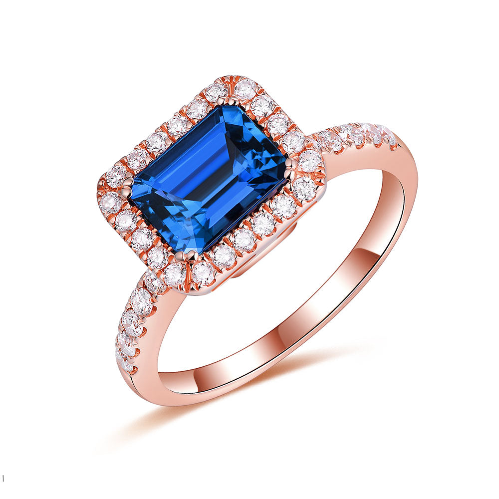 Twist Ring with Tanzanite