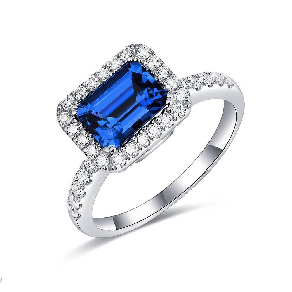 Twist Ring with Tanzanite