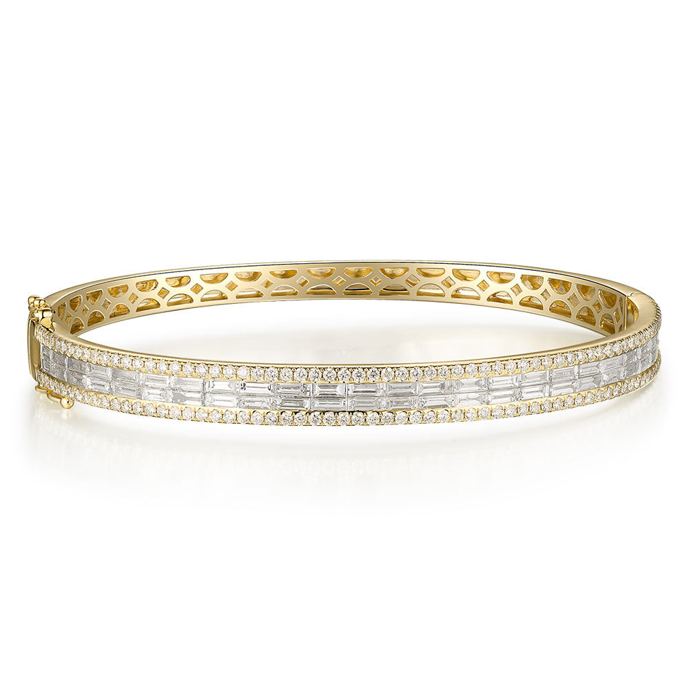Couture Diamond Baguette Bangle