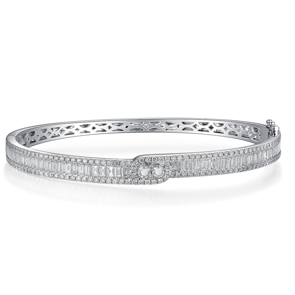 Couture Diamond Baguette Bangle