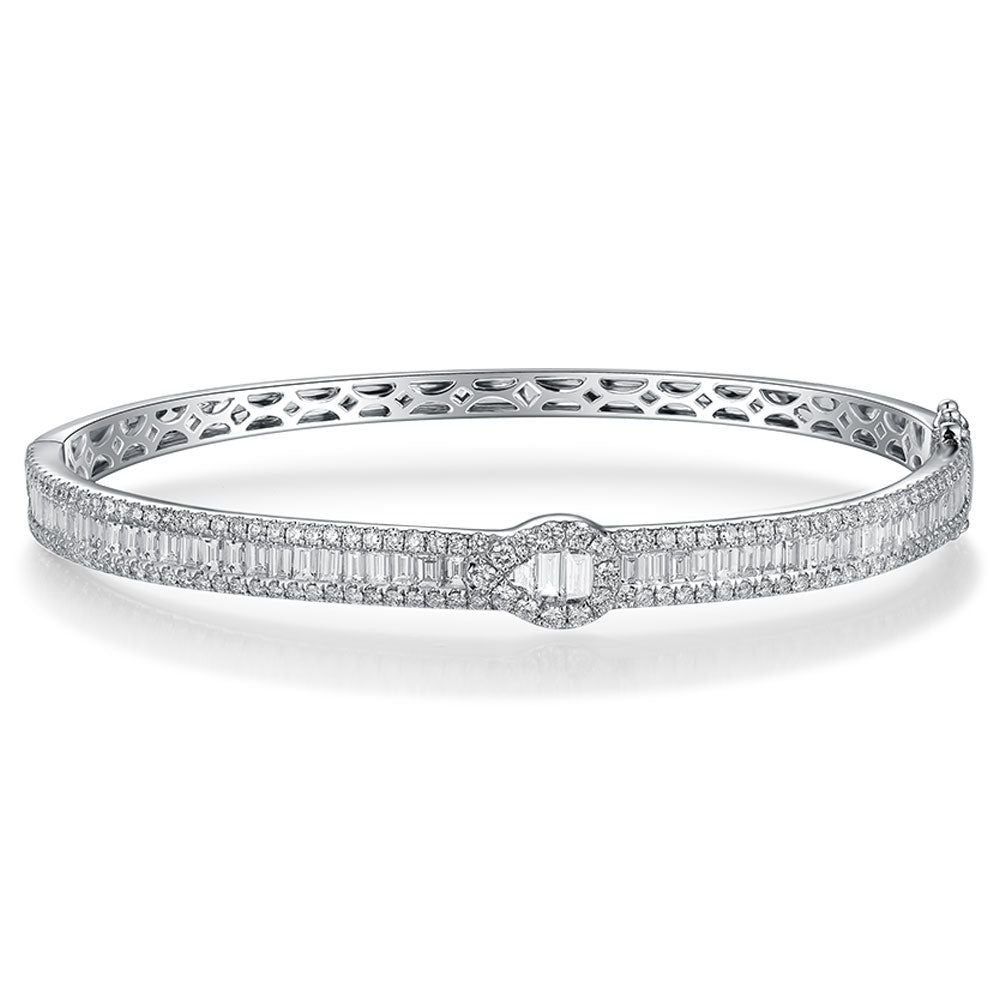 Couture Diamond Baguette Bangle