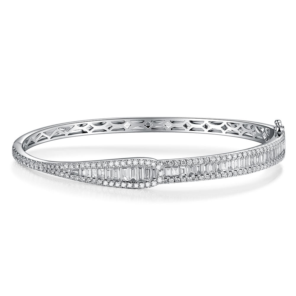 Couture Diamond Baguette Bangle