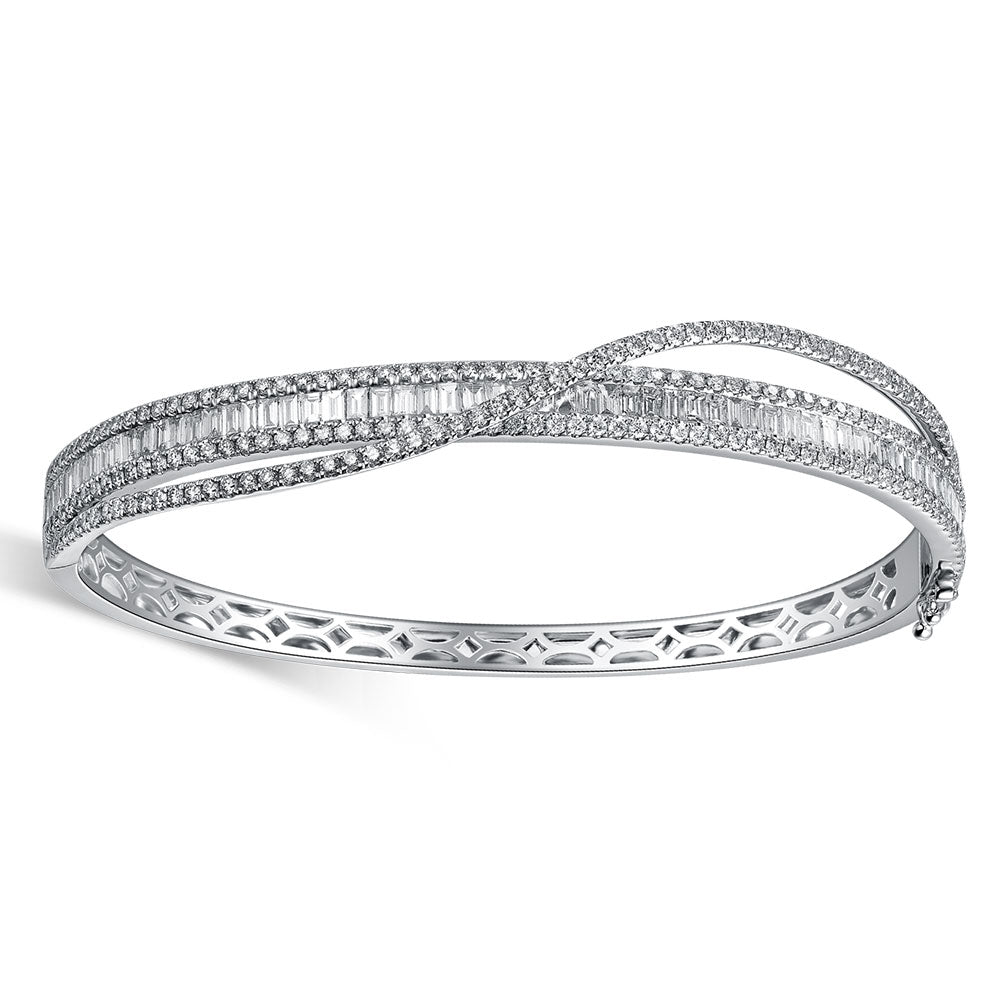 Couture Diamond Baguette Bangle