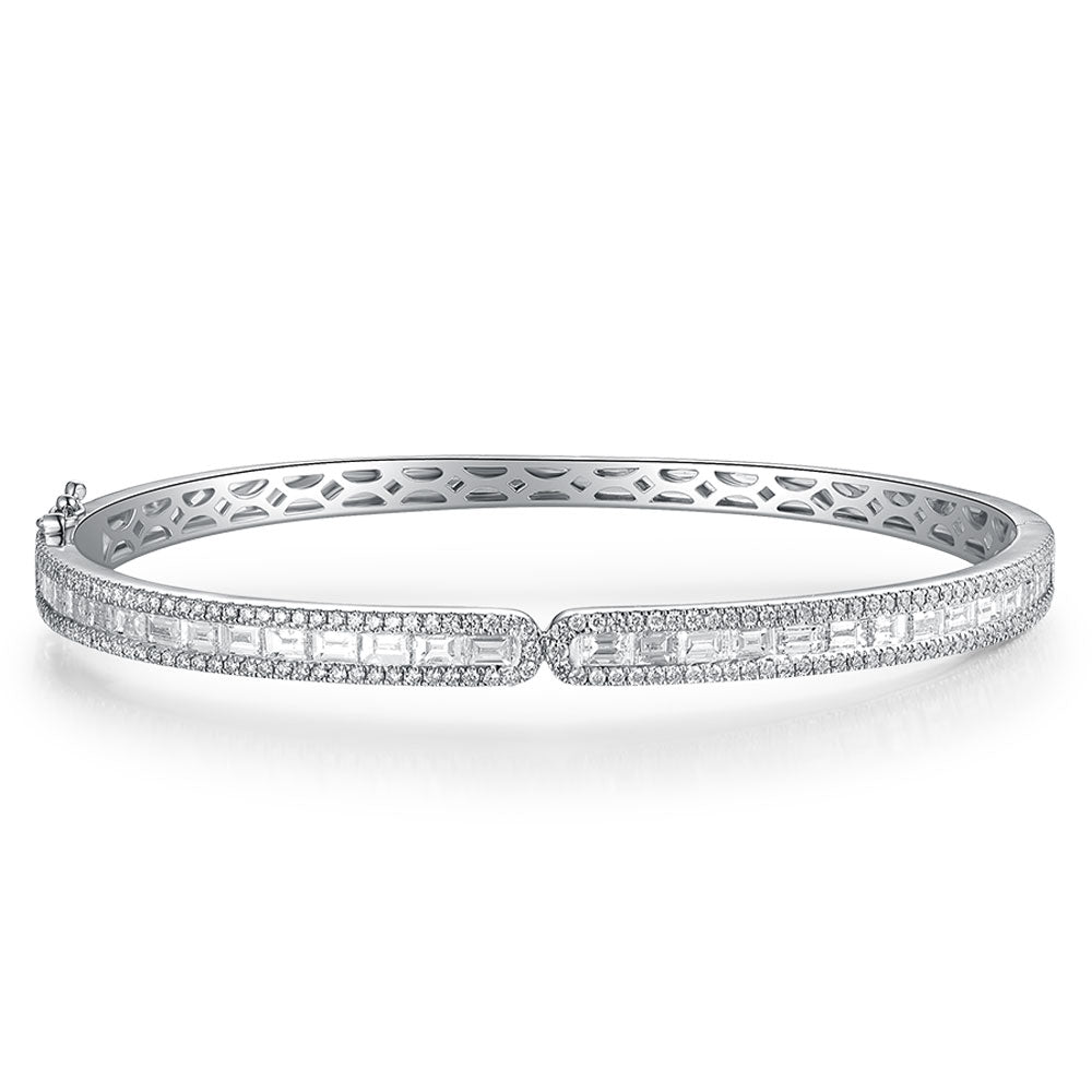 Couture Diamond Baguette Bangle