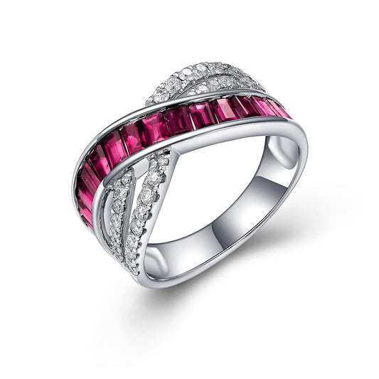 RUBY BAGUETTE COLOR STONE RING
