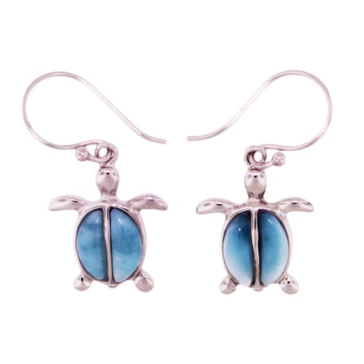 Beautiful Larimar Earring in Sterling Silver