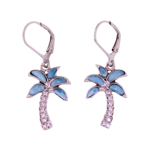 Beautiful Larimar Earring in Sterling Silver