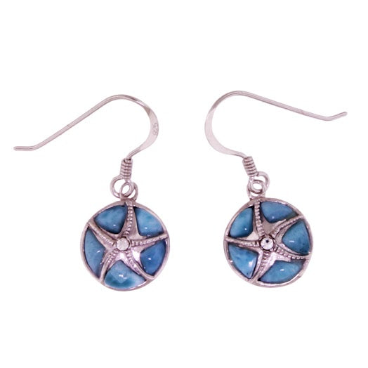 Beautiful Larimar Earring in Sterling Silver